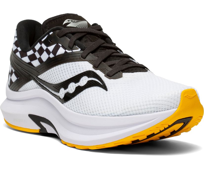 Saucony Axon Women's Running Shoes White / Black | Canada 087OKIR